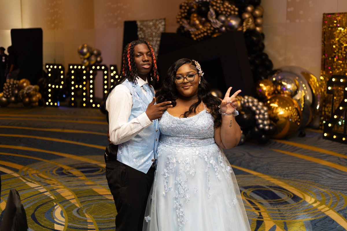 Prom portrait of a couple
